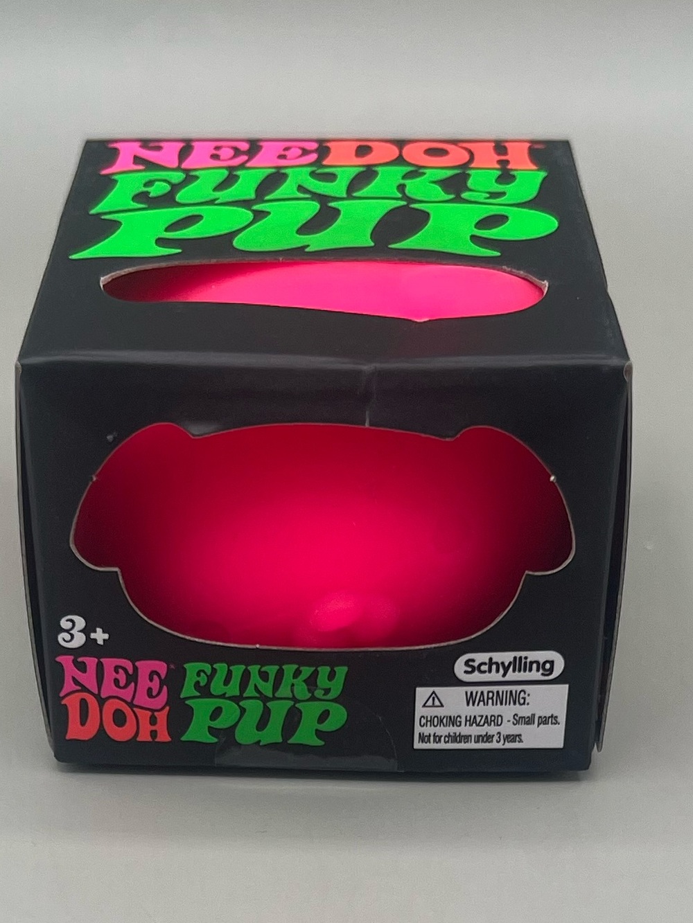 Authentic NEEDOH  “Funky Pup” Hot Pink 🩷 Soft Squishy Sensory Toy VIRAL New